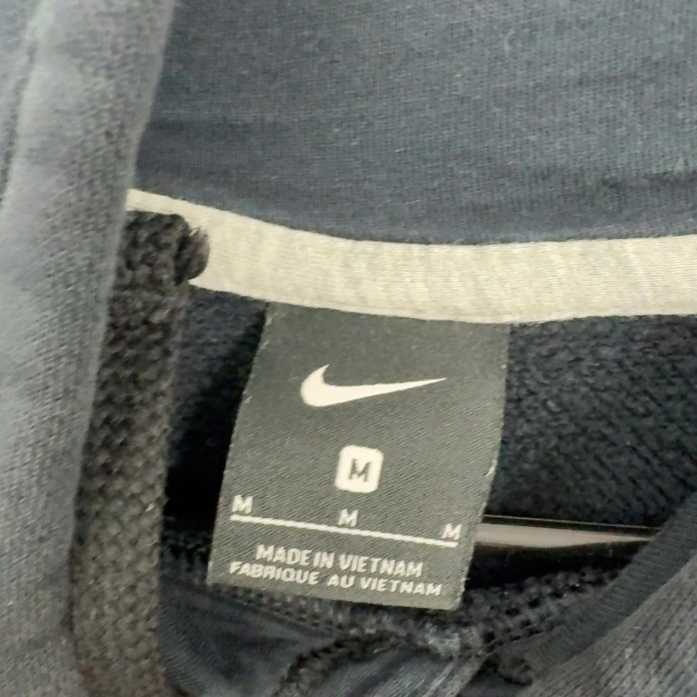 Burlington Soccer Nike Hoodie Men M Black Fleece Pullover Sportswear Athletic